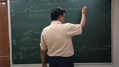 Differentiation अवकलन / class 12 rbse solutions chapter 7 example 19 / second order derivative