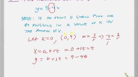 Section 11.1 Calc 2 parametric equations