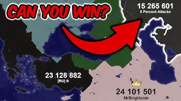 Can You Win By Only Attacking With 5% Of Troops?  | Territorial.io Battle Royale Challenge