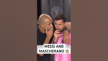 Messi and Mascherano CAPTION THIS 🤣