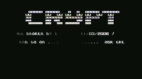 Crypt  Intro 2 ! Commodore 64 (C64)