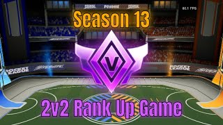 Season 13 Champion 5 2v2 Rank Up Game | No Commentary Gameplay Rocket League Sideswipe