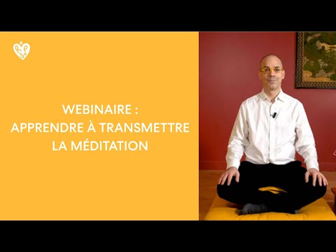 Webinar: Learn to teach meditation with @fabricemidal1