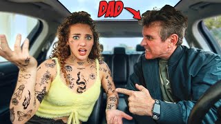 SURPRISING MY DAD WITH MY NEW TATTOOS!
