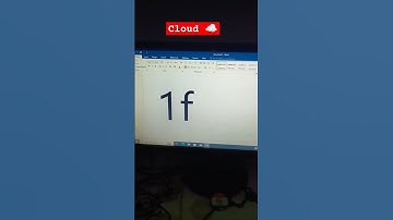New cloud ☁️ symbol shortcut key video #symbol #shortcutkeys #mswordbasic #keyboardshortcuts
