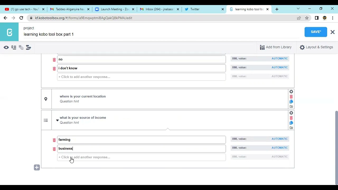 How to design data collection questions using kobo tool box (with Go-Use Tech)