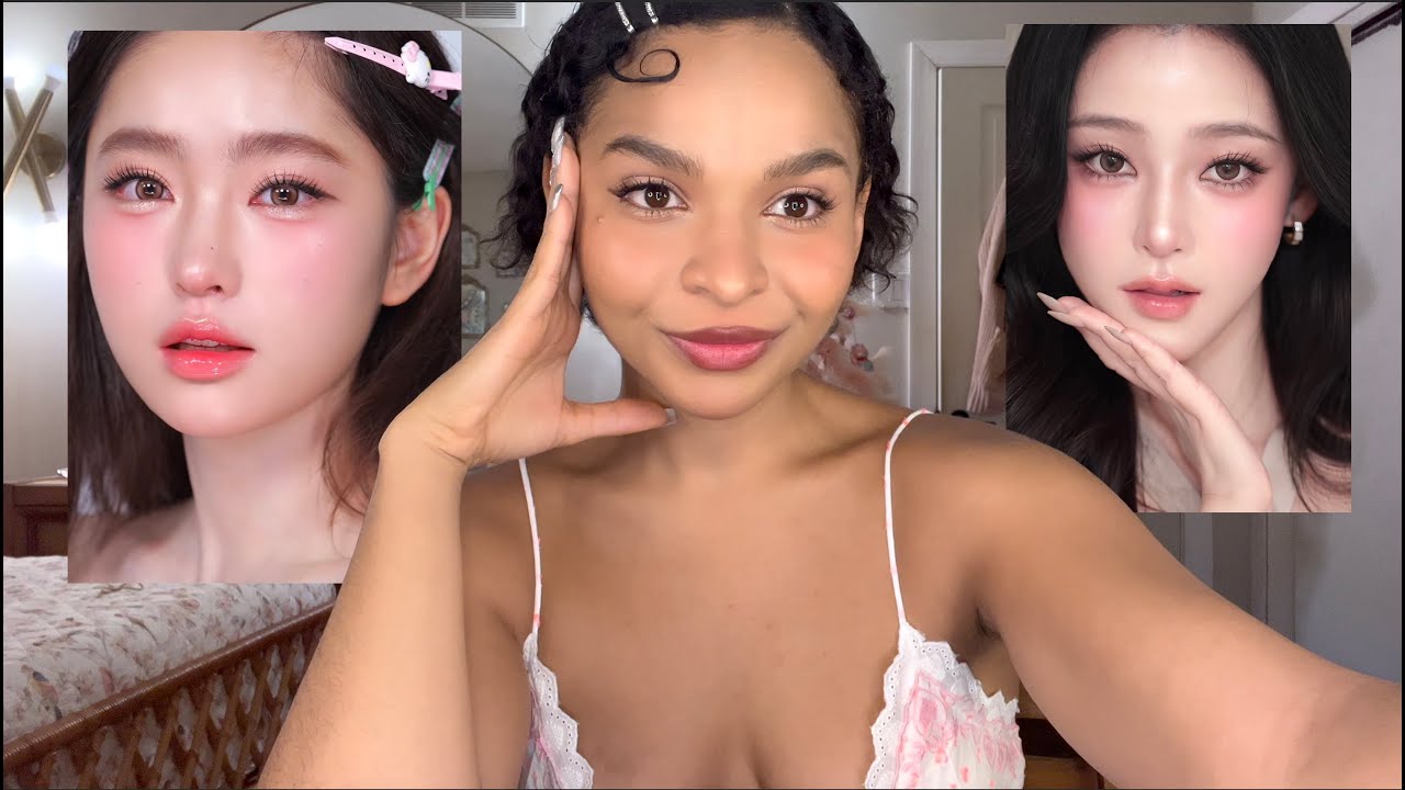 Douyin Soft Pink Makeup Tutorial on Brown Skin!