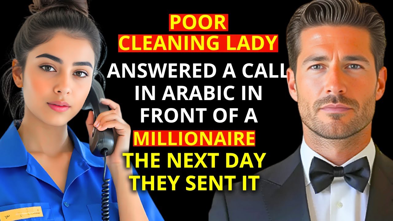 The cleaning lady answered a call in Arabic right in front of a millionaire. Hours later, she was called in and the offer she received changed her life forever. Before we begin the story, leave a...