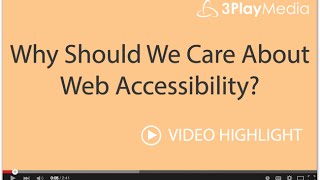 Why Should We Care About Web Accessibility