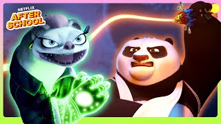 Po's Battles for Tianshang Weapons! ⚔ Kung Fu Panda: The Dragon Knight | Netflix After School