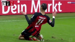 Eintracht Frankfurt vs FC Augsburg 3-1 Hugo Ekitike, Omar Marmoush & Fares Chaibi score in win