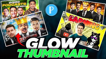 Thumbnail Me Glow Kaise Add kare | thumbnail Glow