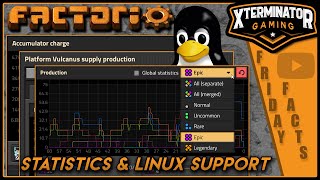 Factorio Friday Facts #408: Statistics Improvements & Linux Support