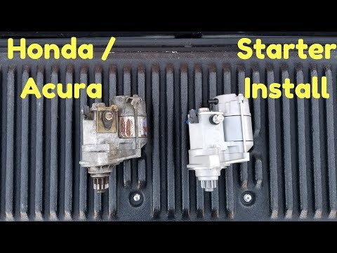 Starter Removal and Replacement | How to | Honda Acura