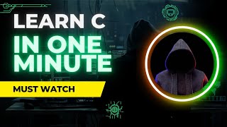 C language in one minute 🤯 #coding #clanguage