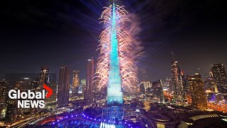 New Year's 2024: Dubai puts on dazzling fireworks show from iconic Burj Khalifa image