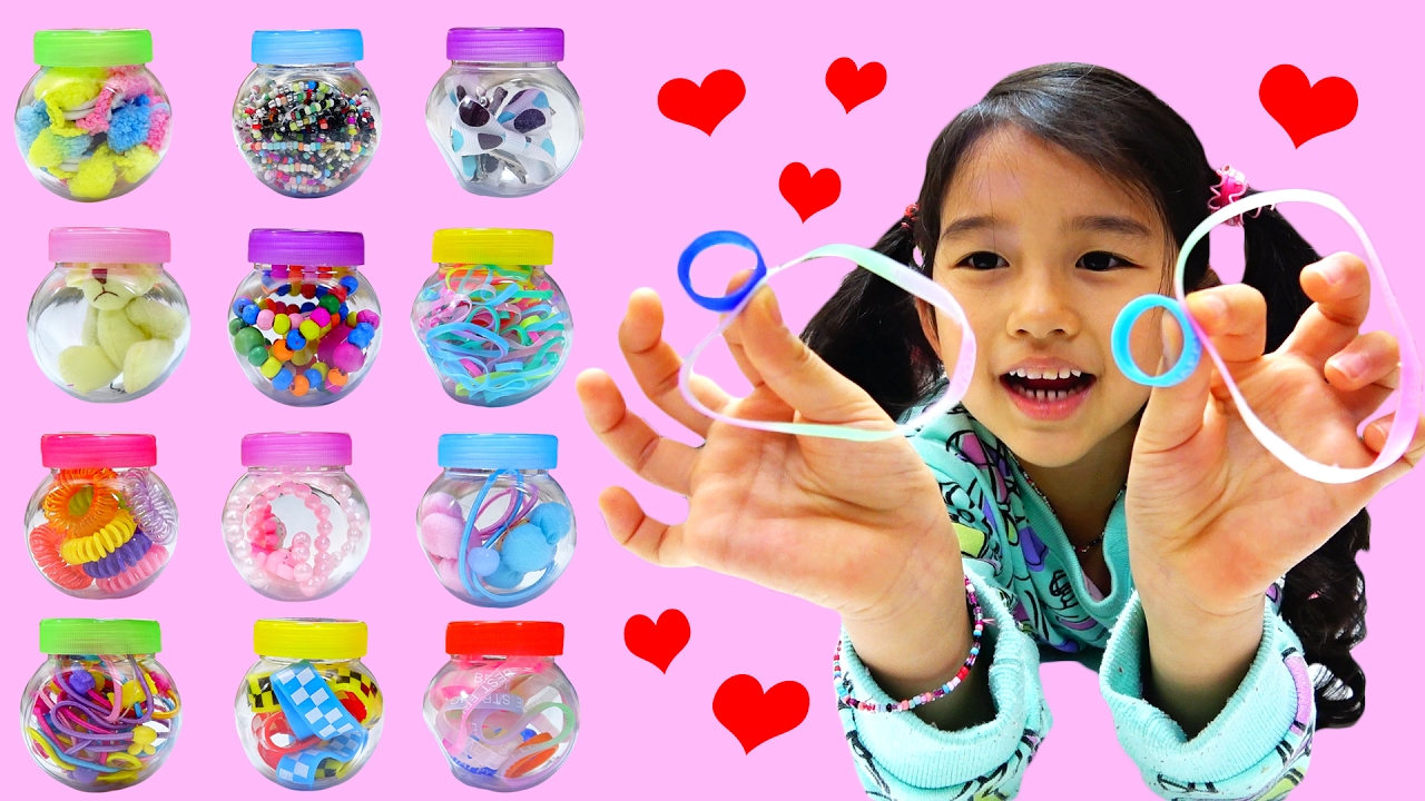 ラブリーグッズあつめるんです☆60個開封☆可愛いヘアアクセサリ