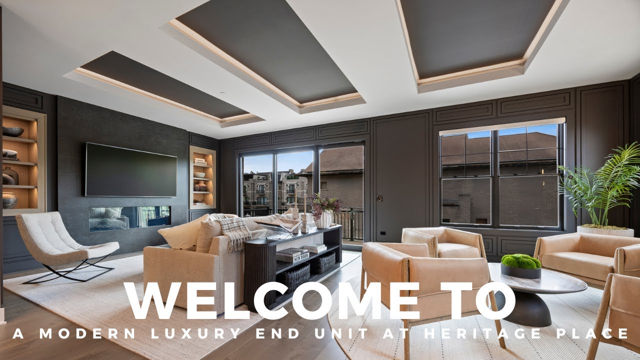 📍 Tour a Heritage Place End Unit │ Modern Transitional Luxury in the Heart of Naperville