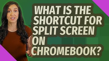 What is the shortcut for split screen on Chromebook?