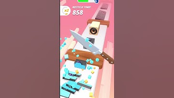 perfect slices Level 16 - gameplay walkthrough | slice cutting game | chop game #shorts #game