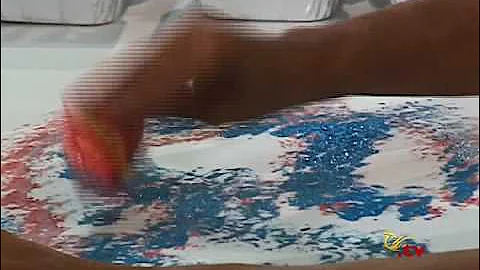 Sri Chinmoy Paints Jharna-Kala pt 1