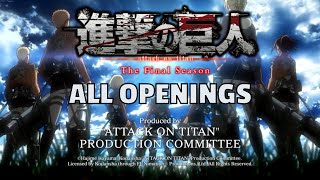 All Attack On Titan Openings 1-7
