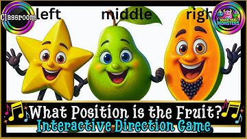 What Position is the Fruit ?| Learn Left Middle Right | Magic Mini Monsters #magicminimonsters