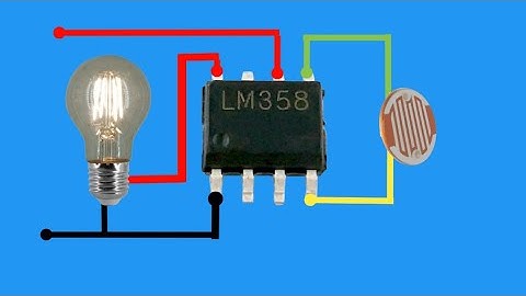lm358 single supply op amp comparator circuit light dependent resistor photo transistor