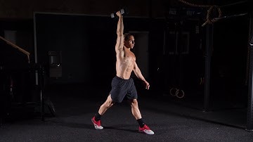 Contralateral Dumbbell Overhead Split Squat