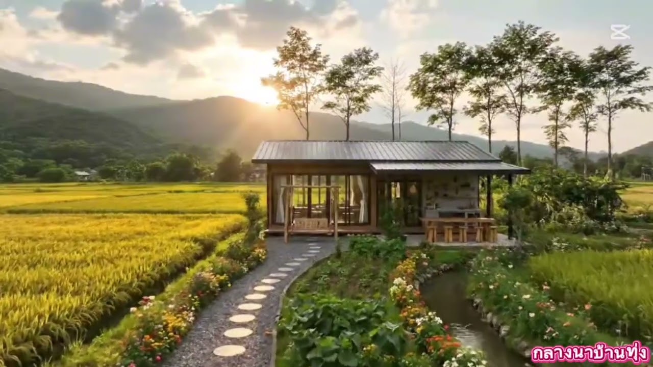 บ้านกลางนาสวยสวยแบบธรรมชาติ 24 สิงหาคม 2568￼