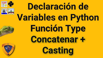 Declaración de variables función TYPE, Concatenar + Casting Phyton Jupyter Notebook