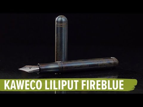 Fireblue Kaweco Liliput Fireblue Fountain Pen - YouTube