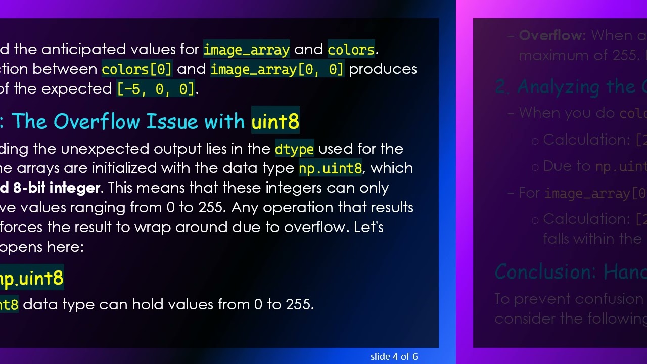 Understanding numpy Array Subtraction: The Overflow Issue Explained