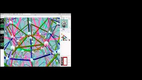 vZome- symmetry axis (5 fold symmetry), "face first" projection, and "remove" half