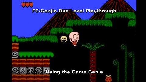 FC Genjin One-Level Playthrough using the Nes