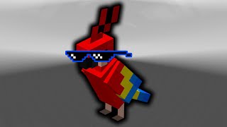 Minecraft Parrot Goes God Mode 😈 #Shorts