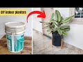 How to make luxury cachepot using waste paint bucket | Indoor gardening ideas for home | Indoor pots