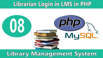 LMS - Part 8 ( Librarian Login in Library Management System in PHP )