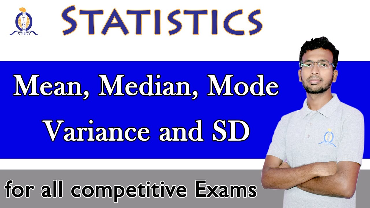 Statistics | Mean | Median | Mode | Variance and SD| by Ashraf | TNPSC group 1|2|2A | RRB |SSC |BANK