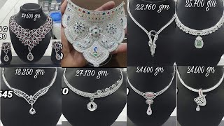 Silver Necklace Beautiful Design With Price || Silver necklace || Necklace Design silver