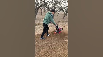 Mini Tiller Machine in Action | Powerful Farming Tool for Easy Soil Preparation part 750