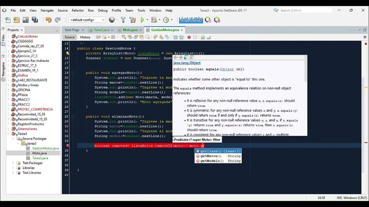 Programa en java utilizando listas - YouTube
