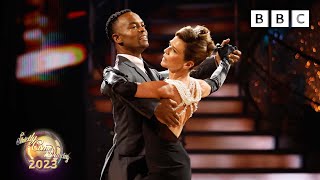 Annabel Croft and Johannes Radebe Waltz to Moon River by Audrey Hepburn ✨ BBC Strictly 2023