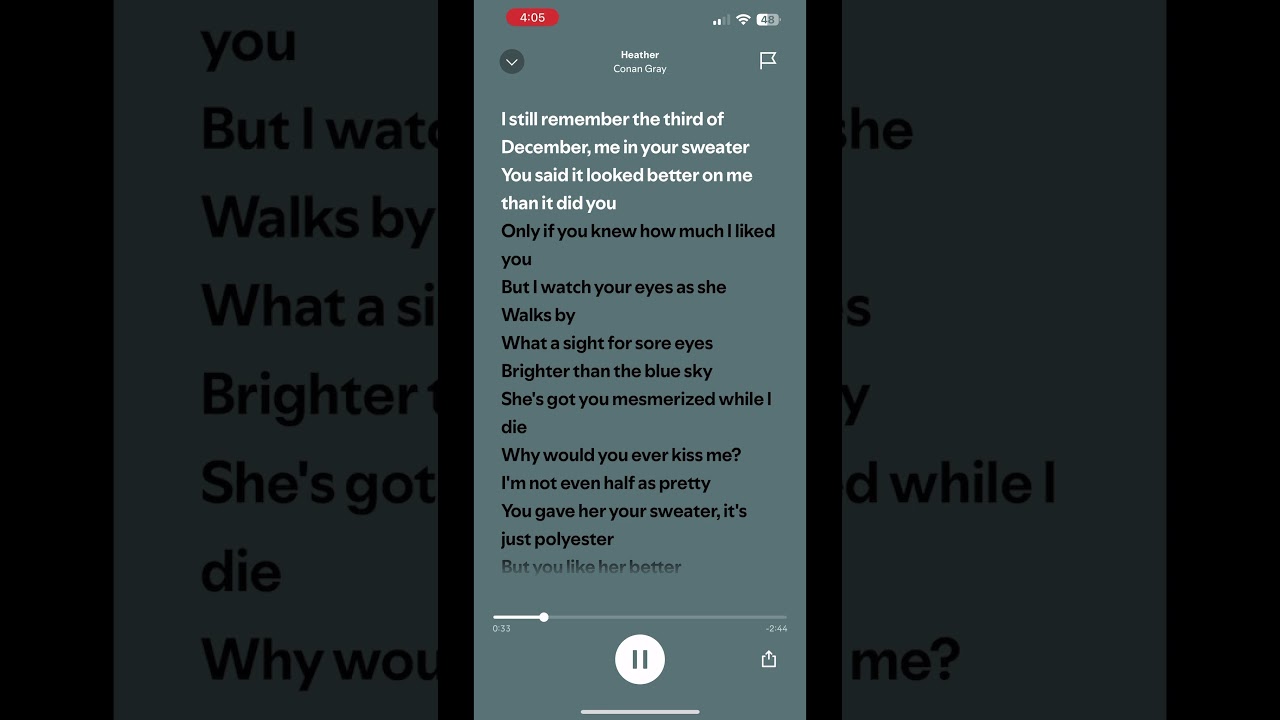 ~ heather ~ • conan gray • *i still remember third of december* 