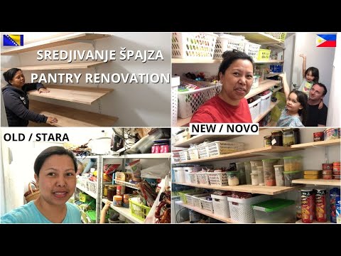 Sredjivanje špajza | Pantry Renovation | Madaling gawin ang shelves sa pantry