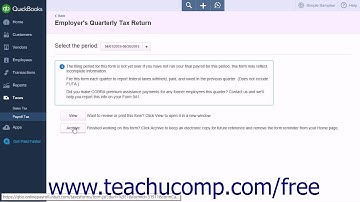QuickBooks Online Plus 2015 Tutorial Process Payroll Forms Intuit Training