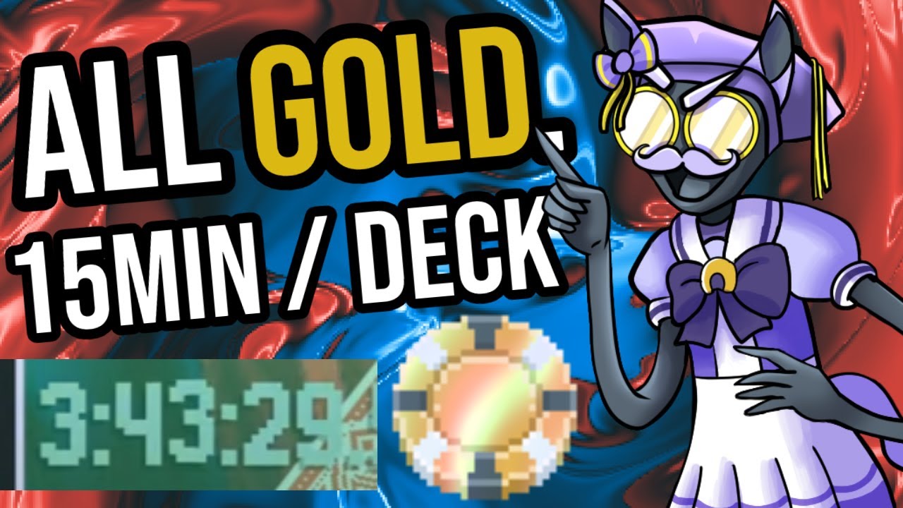 Gold Stake ALL Decks in less than 15 MIN each (Marathon Speedrun)