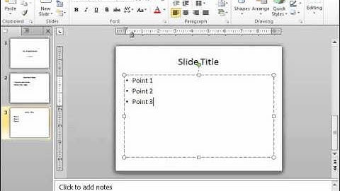 PowerPoint 2010 Tutorial Adding Text to Slides Microsoft Training Lesson 4.1