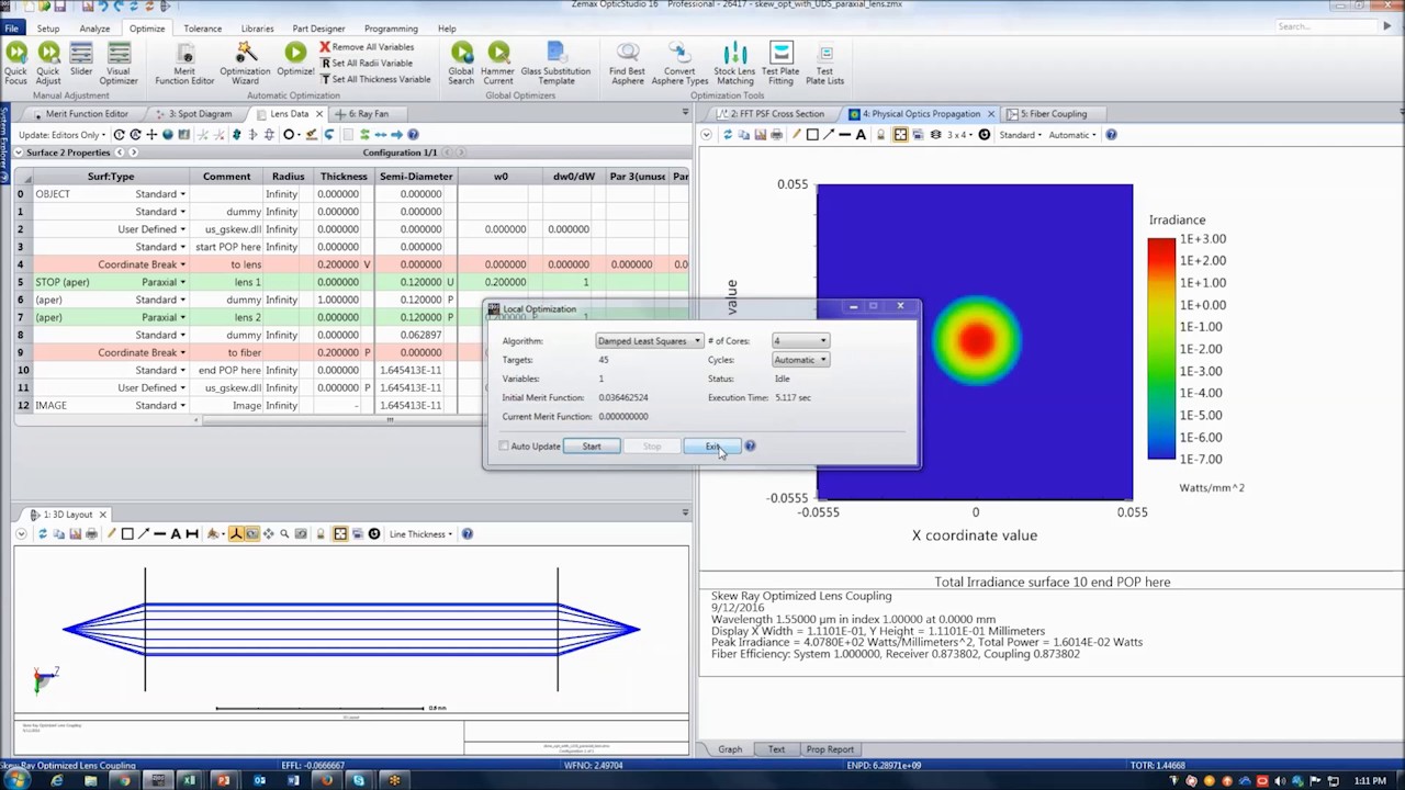 zemax 16 gaussian source