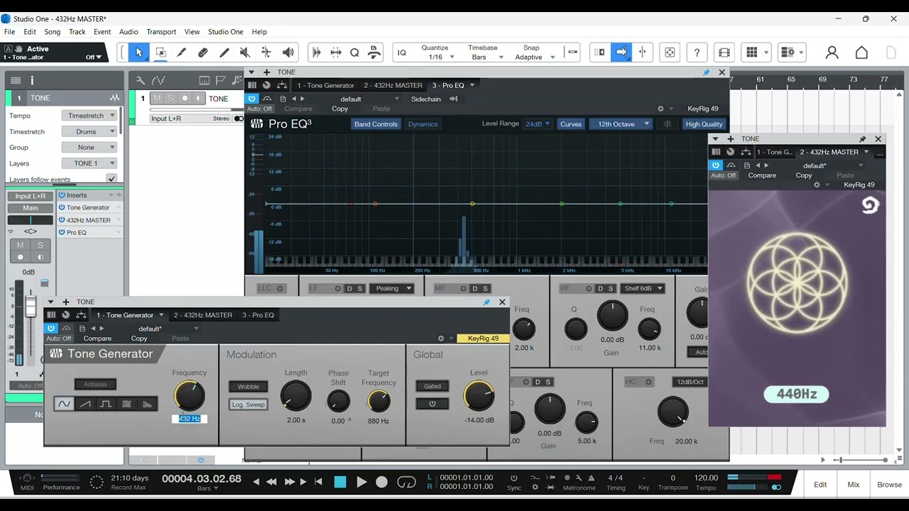 432Hz MASTER VST Plugin | Convert 440Hz to Universal 432Hz Frequency